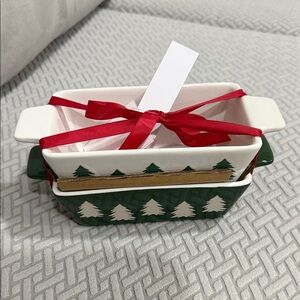 Festive Tree Design Ceramic Baking Dishes